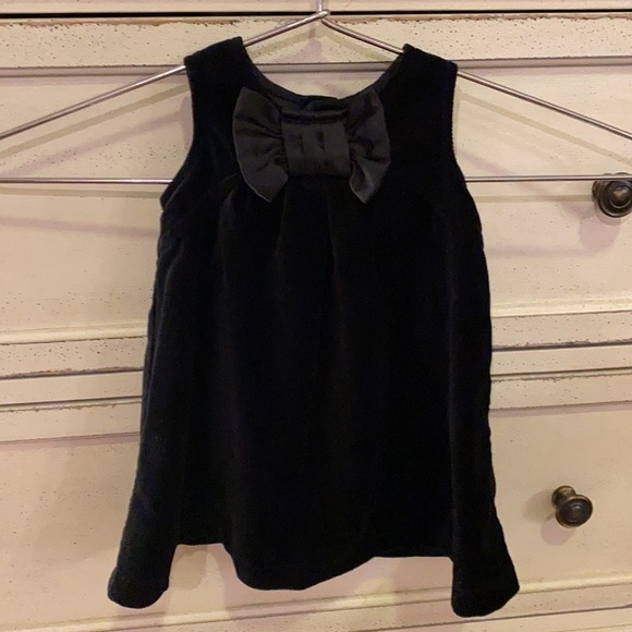 Carter’s 3M black velvet bow dress dainty fancy formal baby outfit 3 Months​ - Picture 2 of 8
